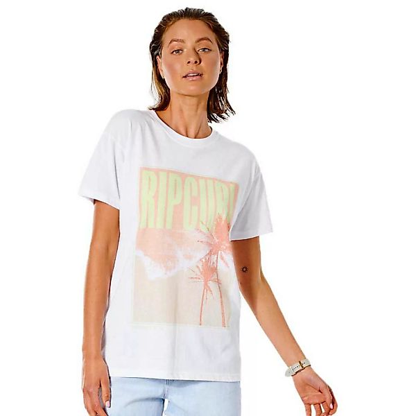 Rip Curl Twin Fin O/s Poster Kurzärmeliges T-shirt 2XS White günstig online kaufen
