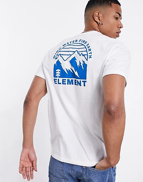 Element – Foxwood – T-Shirt in Weiß günstig online kaufen
