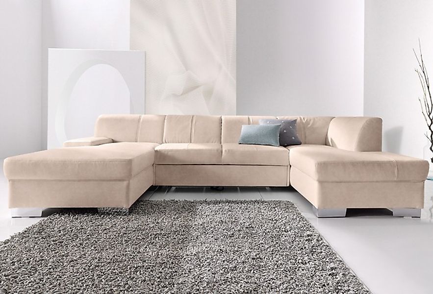 DOMO collection Wohnlandschaft "Star, zeitlose Formensprache, elegante Opti günstig online kaufen