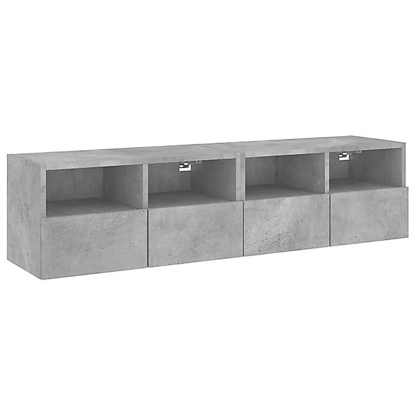 vidaXL TV-Wandschränke 2 Stk Betongrau 60x30x30 cm Holzwerkstoff 836861 günstig online kaufen