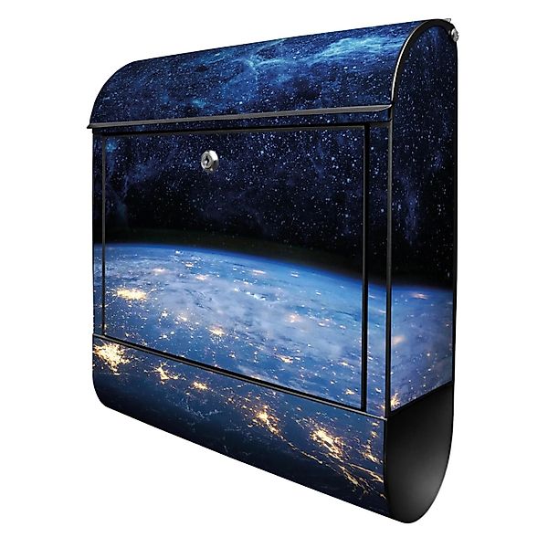 Banjado Design Briefkasten Schwarz Pulverbeschichtet 39x47x14cm 2 Schlüssel günstig online kaufen