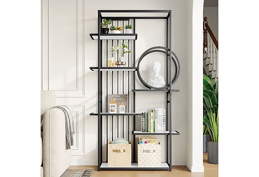 KLAM HOME Bücherregal 100 x 30 x 180 cm Metallregal im modernen Stil, solid günstig online kaufen