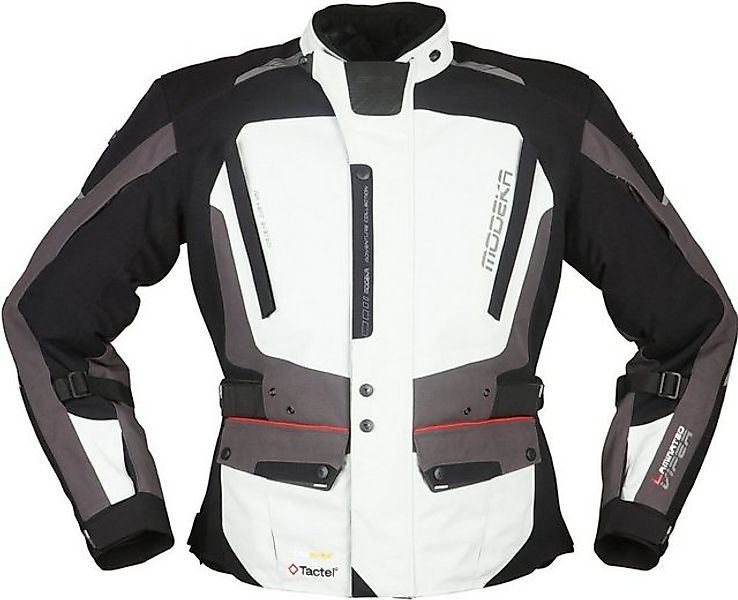 Modeka Motorradjacke Modeka Viper LT Textiljacke hellgrau / dunkelgrau / sc günstig online kaufen