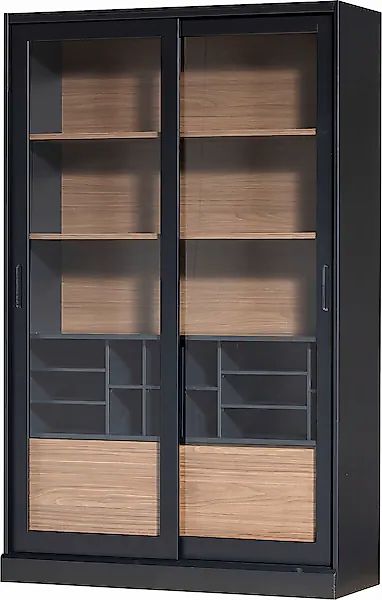 WOOOD Vitrine »James«, mit Glas, viel Stauraum, H 200 cm x B 125 cm günstig online kaufen