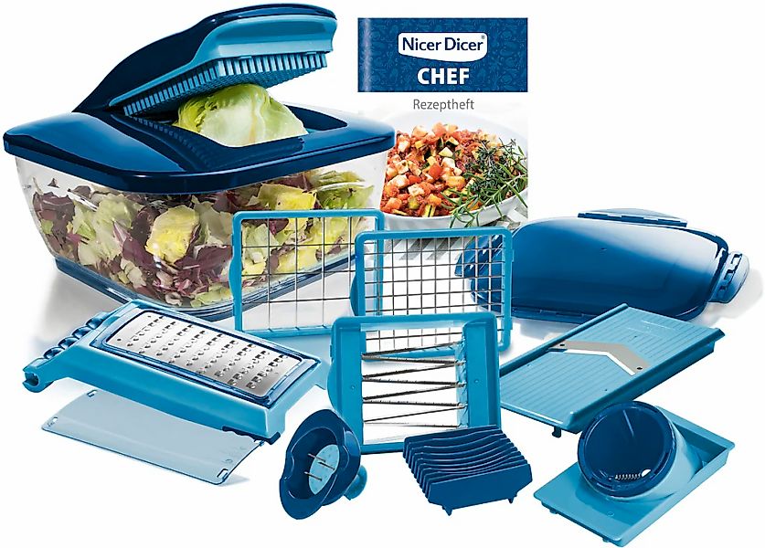 Genius Gemüseschneider "Nicer Dicer Chef, Set 15-tlg., schneiden/reiben, al günstig online kaufen