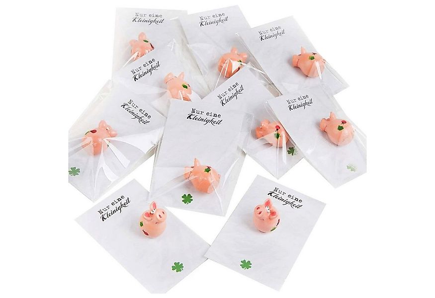 Logbuch-Verlag Dekofigur 10 Mini-Geschenke mit Glücksschwein und Karte Nur günstig online kaufen