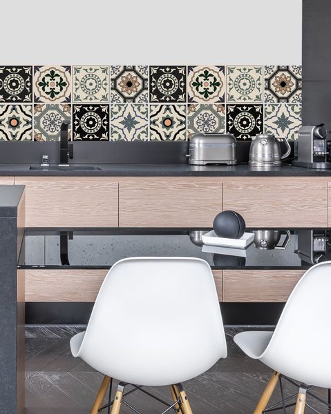 Home affaire Fliesenaufkleber Ornamente, Stickerfliesen, selbstklebend, günstig online kaufen