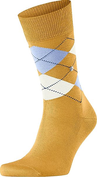 Burlington Manchester Socken Kariert Gelb 1334 - Größe 40-46 günstig online kaufen