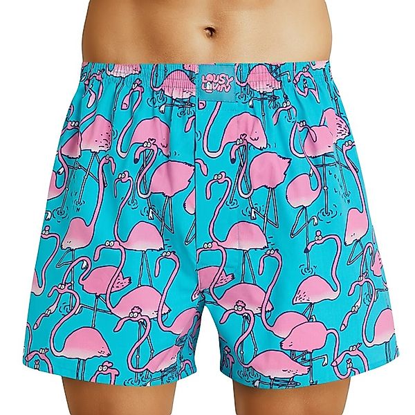 Lousy Livin Boxershorts Türkis mit Flamingo günstig online kaufen