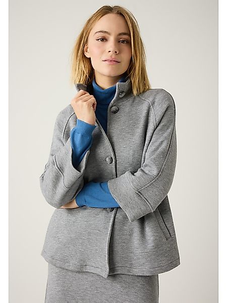 MORE&MORE Funktions-Kapuzensweatjacke Jerseyjacke mit Stehkragen günstig online kaufen