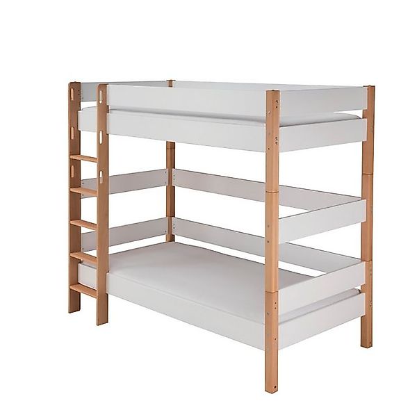 Wohnglücklich Kinderbett Kinderbett Infanscolor, 90x200 cm, buche, massiv, günstig online kaufen