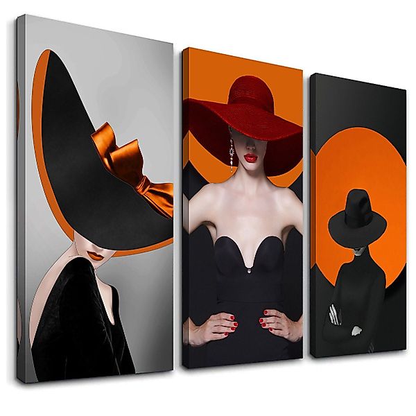 Visario Leinwandbild 3-teiliges Wandbild von Visario, günstig online kaufen