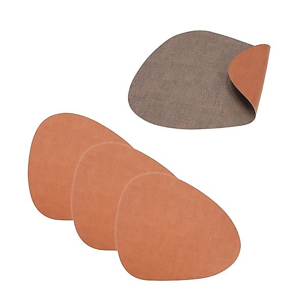 HTI-Living Platzset Tischset 4-teilig Cognac / günstig online kaufen