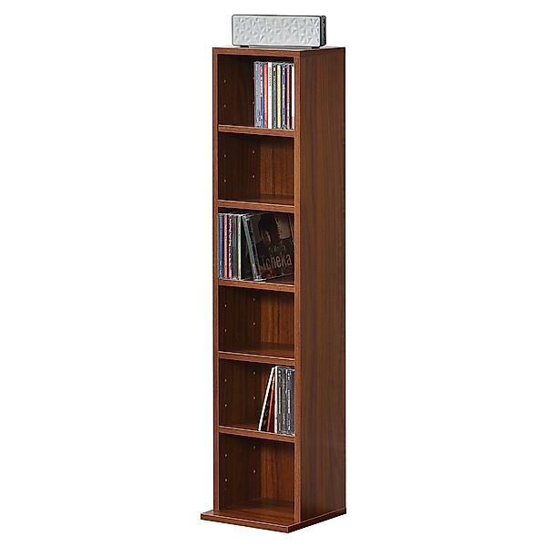 en.casa CD-Regal, »Aventoft« 6 Fächer Standregal günstig online kaufen