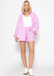 SASSYCLASSY Shorts Musselin Shorts Damen gestreift günstig online kaufen