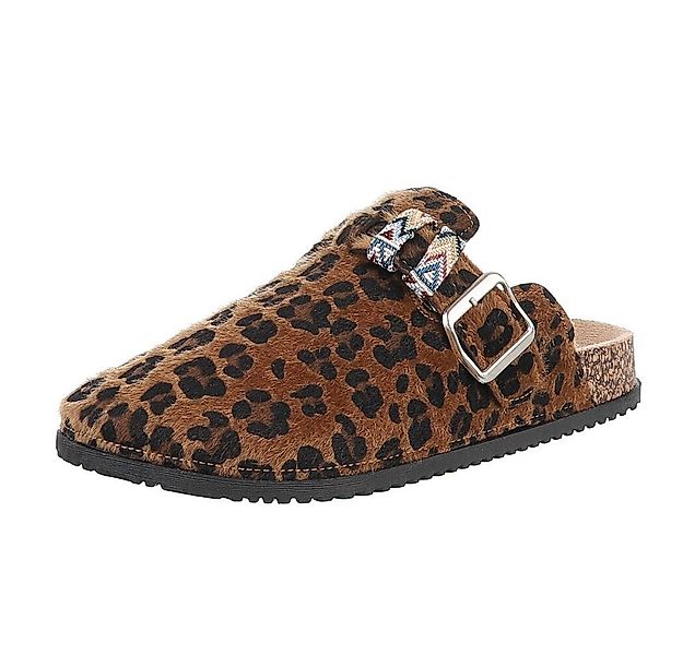 Ital-Design Damen Mules Freizeit Pantolette (88828347) Flach Pantoletten in günstig online kaufen