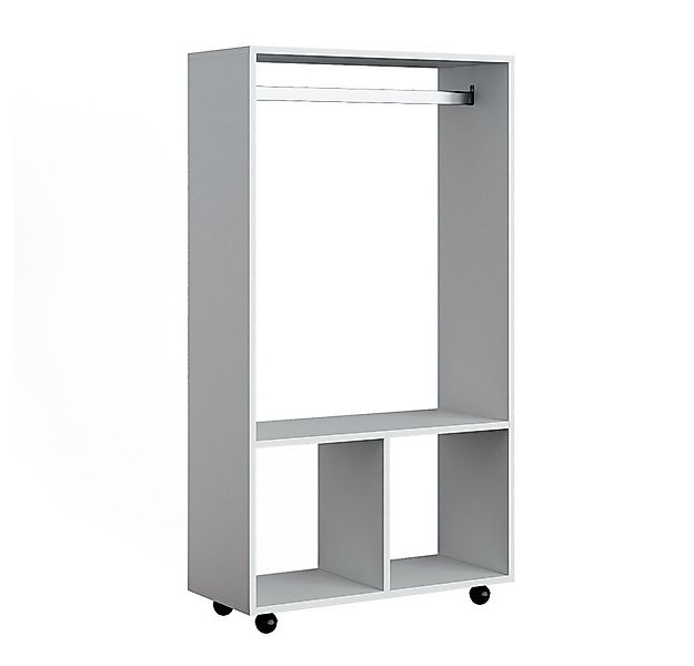 Vicco Kleiderschrank Sydney, Weiß, 70 x 128 cm günstig online kaufen