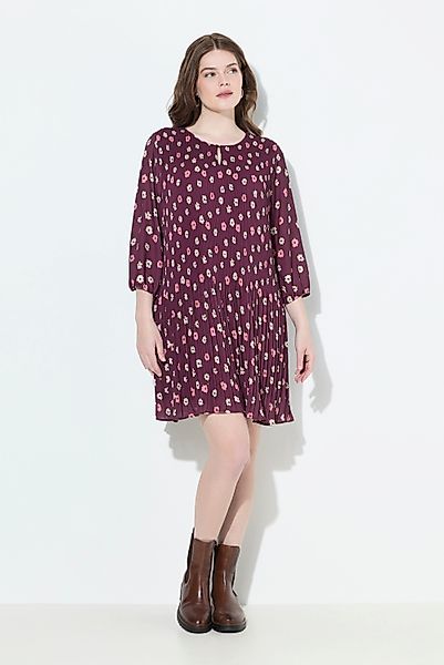 Ulla Popken Minikleid Plisseekleid Blüten doppellagig günstig online kaufen