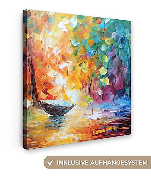 OneMillionCanvasses® Leinwandbild Bunt - Ölfarbe - günstig online kaufen