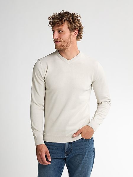 Petrol Industries V-Ausschnitt-Pullover V-Neck Basi Materialmix günstig online kaufen
