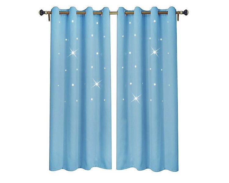 Rosnek Vorhang Sterne Vorhang Kinderzimmer Gardinen, Verdunklungs BLICKDICH günstig online kaufen