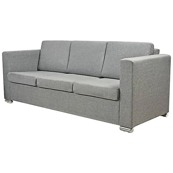 vidaXL 3-Sitzer-Sofa Stoff Hellgrau Modell 1 günstig online kaufen