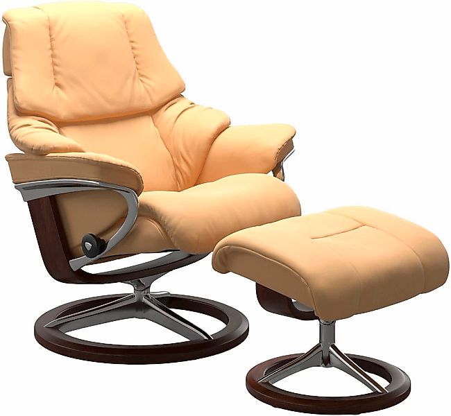 Stressless "Reno" Set, Relaxsessel mit Hocker, mit Hocker, mit Signature Ba günstig online kaufen