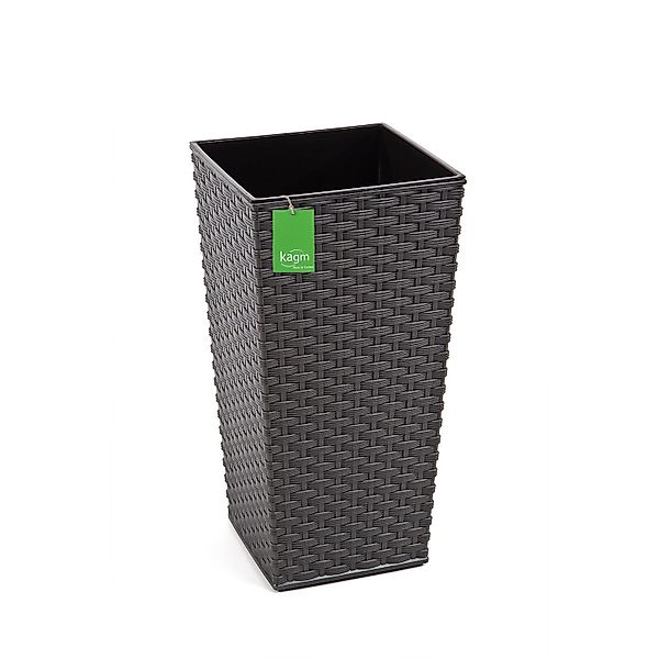 KAGM Pflanzkübel Blumenkübel Blumentopf in Rattan-Optik günstig online kaufen