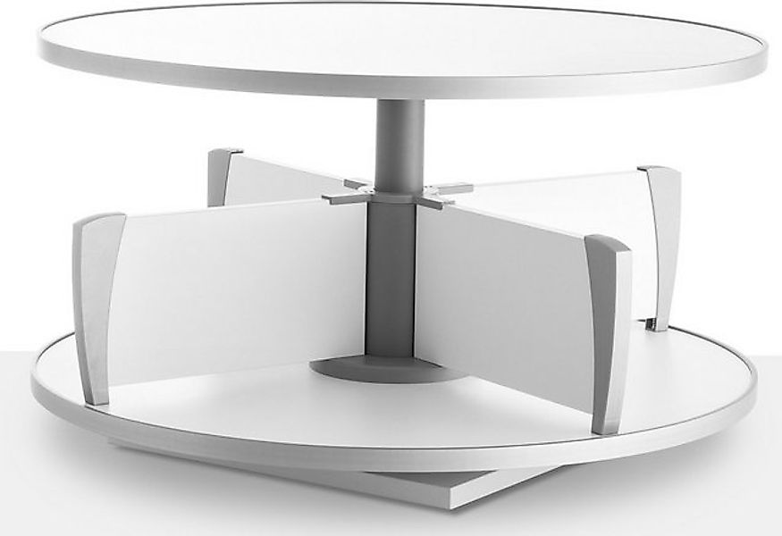 Moll Aktenschrank Ordnerdrehsäule 1 Etage 24 Ordner weiß günstig online kaufen