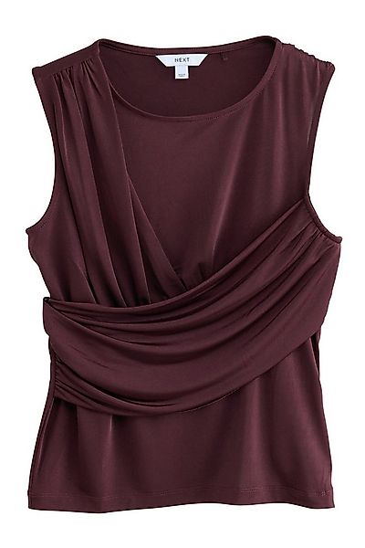 Next Blusentop Ärmelloses Top mit drapierter Vorderseite (1-tlg) günstig online kaufen