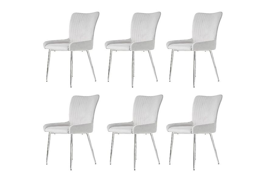 Flieks Esszimmerstuhl (Set, 6 St), 6er Set Polsterstühle Wohnzimmerstuhl mi günstig online kaufen