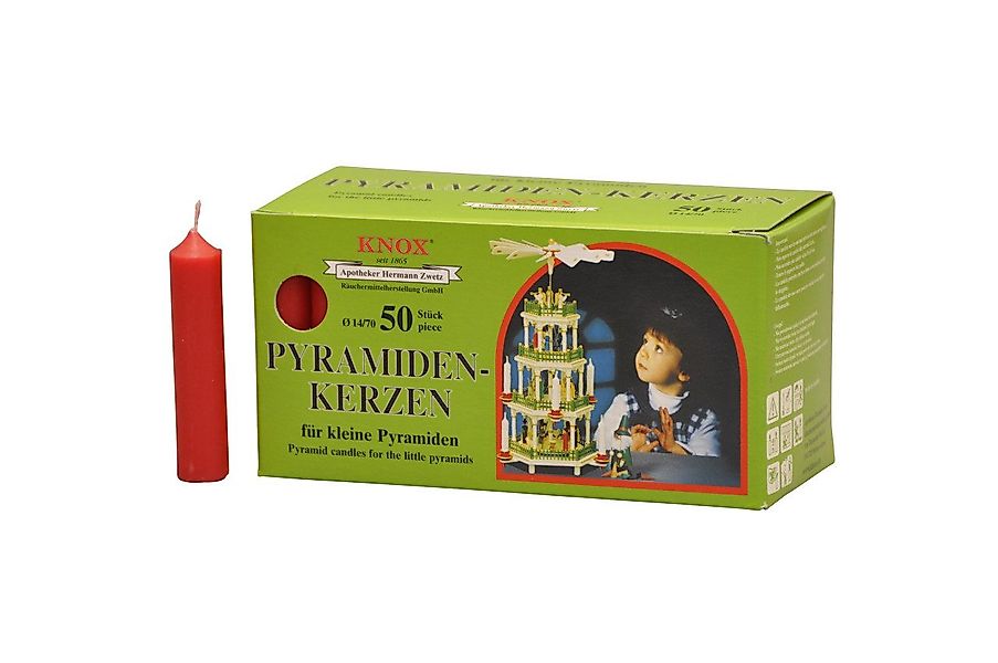 KNOX Spitzkerze Knox Pyramidenkerzen rot 14 günstig online kaufen