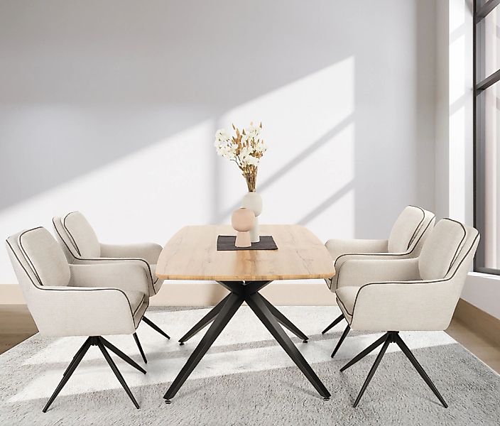 Duo Collection Essgruppe "Emira und Esra" Set, Besteht aus einem Tisch und günstig online kaufen