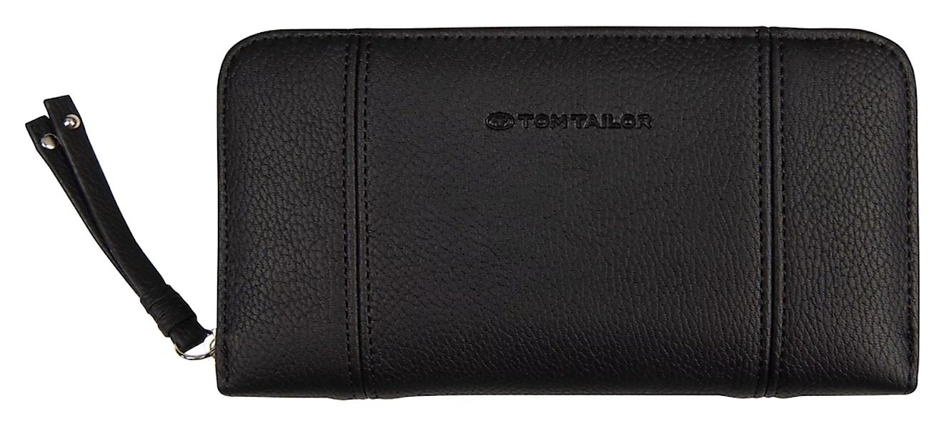 TOM TAILOR Geldbörse "CAIA WALLETS Long zip wallet", mit Zierband am Reißve günstig online kaufen