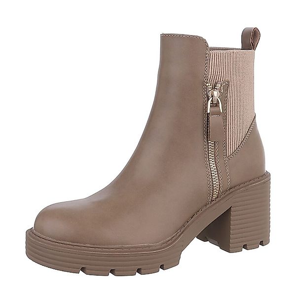 Ital-Design Damen Freizeit Plateaustiefelette (87283975) Blockabsatz günstig online kaufen