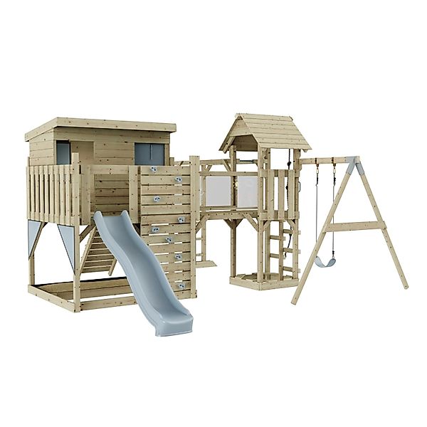 OutdoorToys Spielturm Inga mit Kinderschaukel Eisblau günstig online kaufen