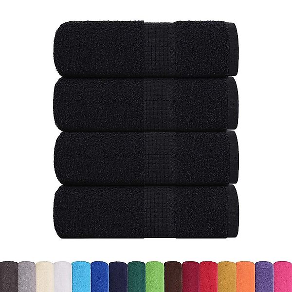 vidaXL Handtuch Waschhandtücher 4-tlg. FROGN Schwarz günstig online kaufen