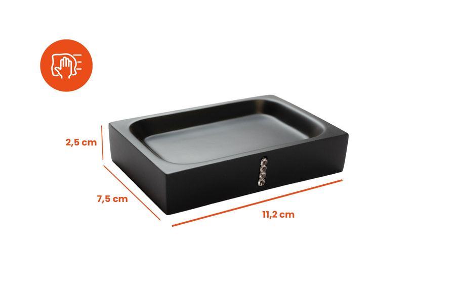 Bagnoxx Seifenspender, (1-tlg), Seifenschale Schwarz - günstig online kaufen