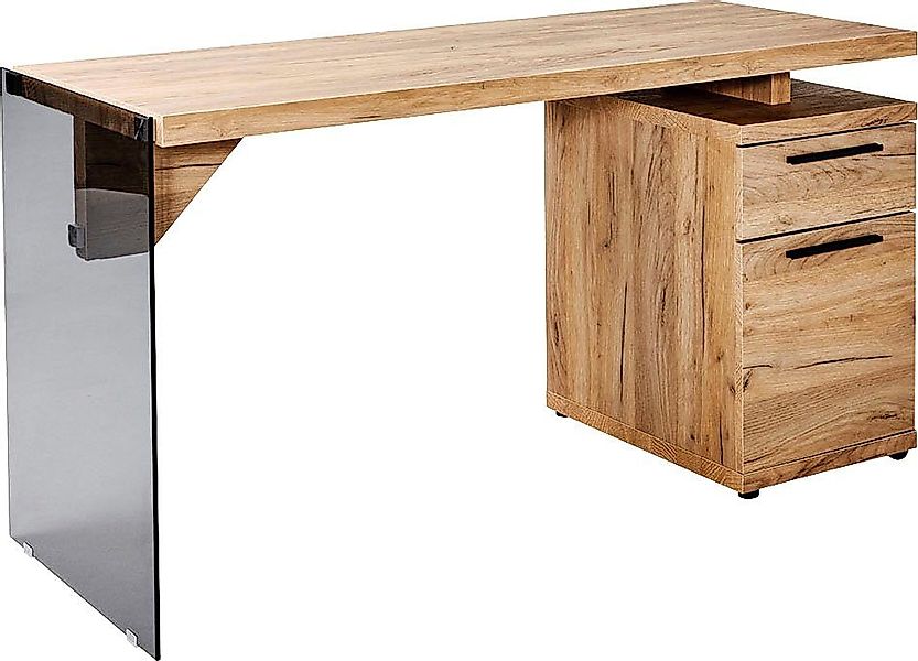 Jahnke Schreibtisch LUX, wechselseitig montierbar, Seitenteil günstig online kaufen