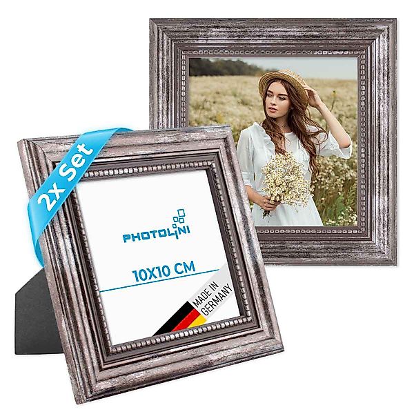 PHOTOLINI Bilderrahmen 2er Set Massivholz-Rahmen im günstig online kaufen