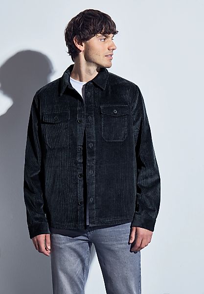 STREET ONE MEN Outdoorjacke, ohne Kapuze, aus reiner Baumwolle günstig online kaufen