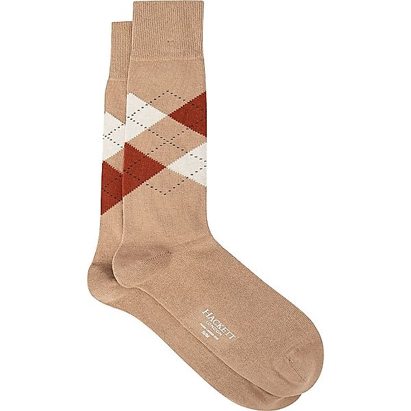Hackett Argyle Socken S-M Stone / Rust günstig online kaufen