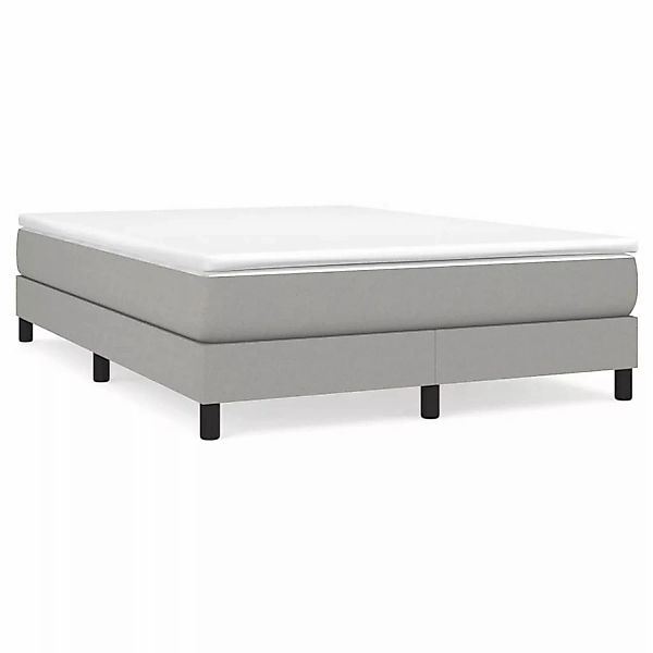 vidaXL Boxspringbett Hellgrau 140x200 cm Stoff1398958 günstig online kaufen