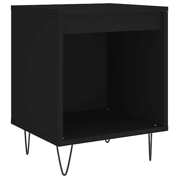 vidaXL Nachttisch Schwarz 40x35x50 cm Holzwerkstoff Modell 2 günstig online kaufen