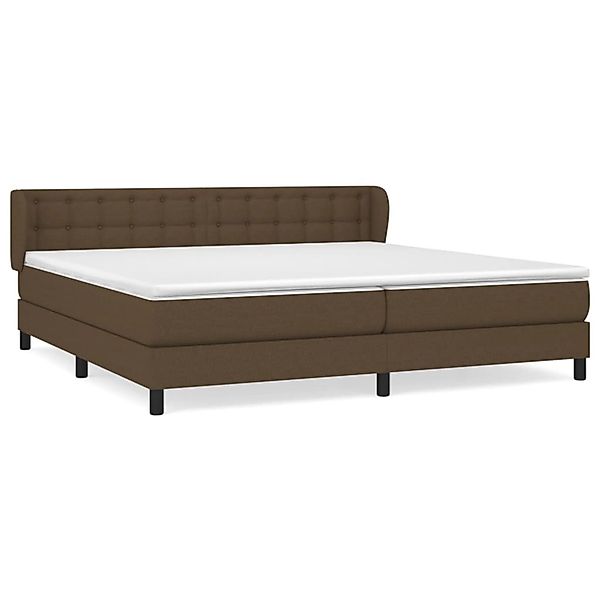 vidaXL Boxspringbett mit Matratze Dunkelbraun 200x200 cm Stoff1372130 günstig online kaufen