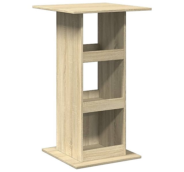 vidaXL Esstisch Bartisch mit Ablagen Sonoma-Eiche 60x60x102 cm Holzwerkstof günstig online kaufen