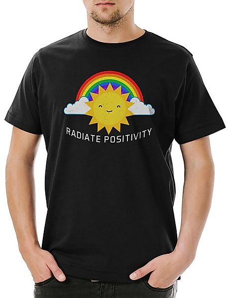 Urban Backwoods Print-Shirt Radiate Positivity Herren T-Shirt Lesbian Gay H günstig online kaufen