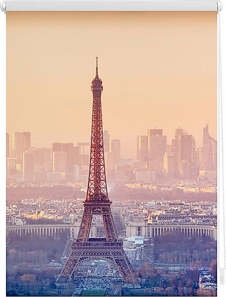 Seitenzugrollo Klemmfix Motiv Eiffelturm, LICHTBLICK ORIGINAL, günstig online kaufen