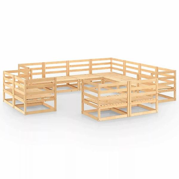 vidaXL 11-tlg Garten-Lounge-Set Massivholz Kiefer Modell 103 günstig online kaufen