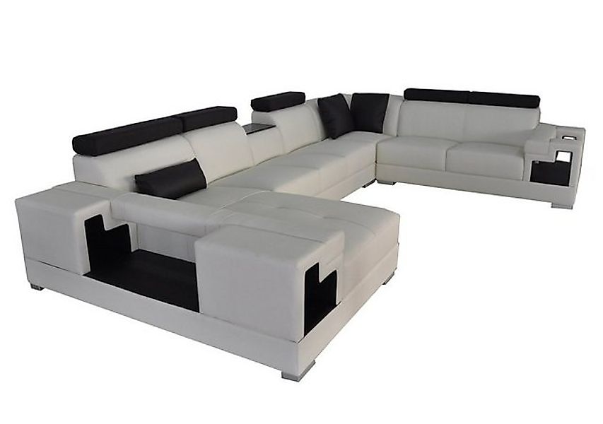 JVmoebel Ecksofa Ledersofa Eck Sofa Couch Wohnlandschaft Sofas Couchen Garn günstig online kaufen